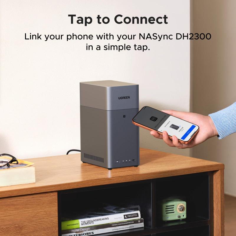 UGREEN NAS DH2300 de Escritorio 2 Bahías 60TB RAM de 4GB 1GbE HDMI